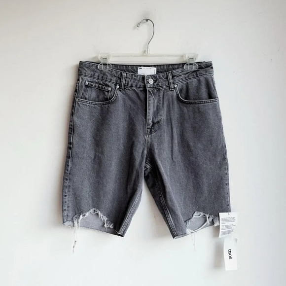 ASOS Other - NWT ASOS | Gray Denim Cut Off Shorts | 32